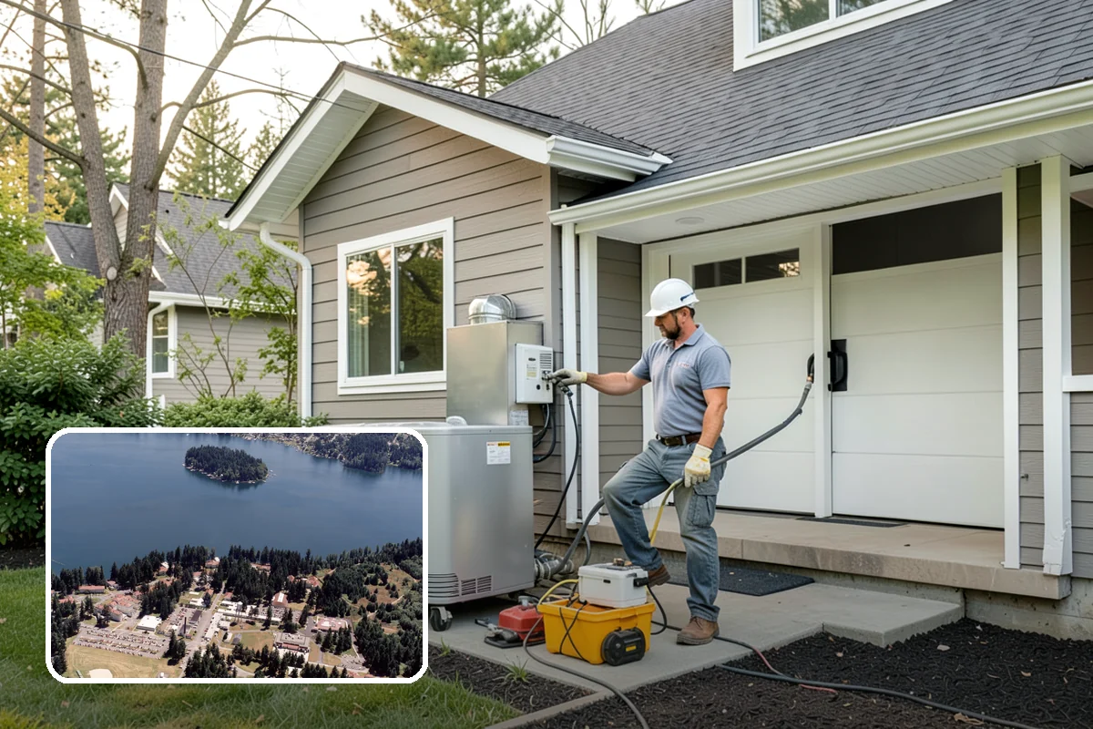 Porch Railing Installation in Lakewood, Pierce County, WA - Meets code for raised porch safety