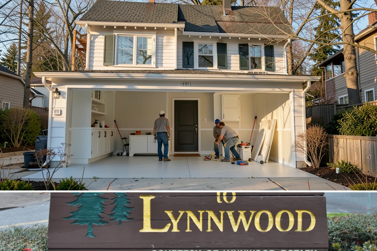Porch Railing Installation in Lynnwood, Snohomish County, WA - Railing installation works in any season and is a popular refresh before spring and summer entertaining.