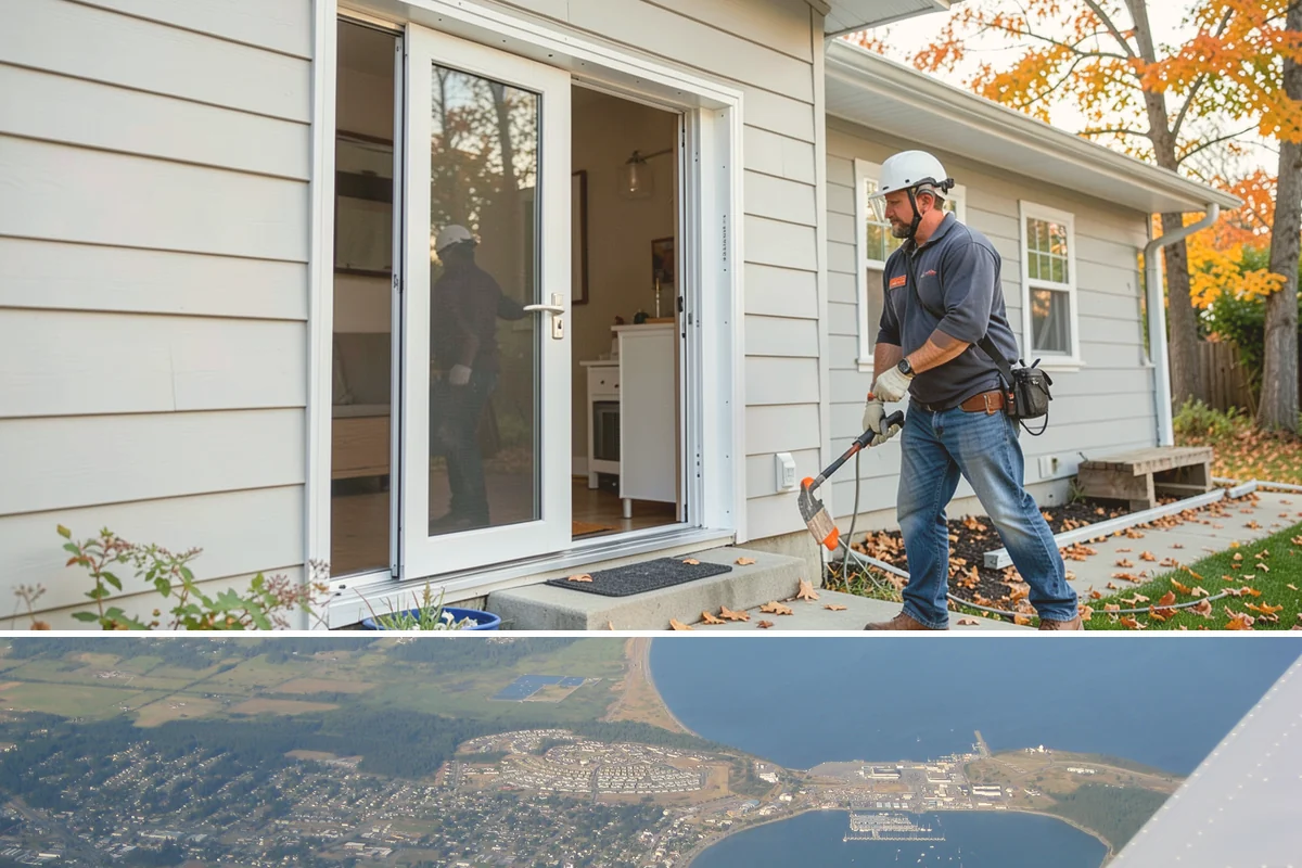 Porch Railing Installation in Oak Harbor, Island County, WA - Railing installation works in any season and is a popular refresh before spring and summer entertaining.