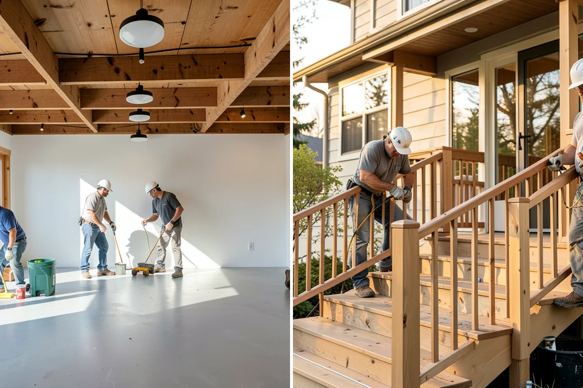Porch Railing Installation in Pacific, King County, WA - Review railing styles and code requirements