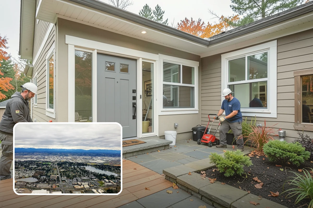 Porch Railing Installation in SeaTac, King County, WA - Meets code for raised porch safety