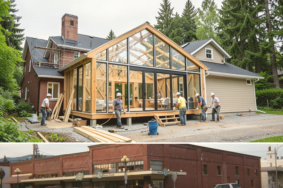 Porch Railing Installation in Sedro-Woolley, Skagit County, WA - Railing installation works in any season and is a popular refresh before spring and summer entertaining.