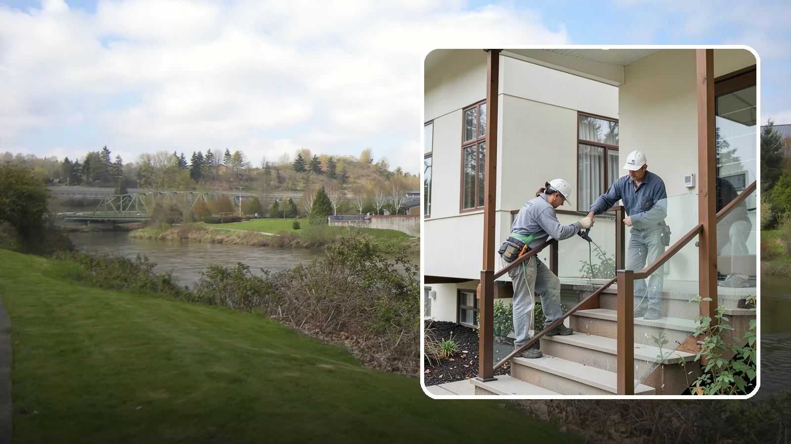 Porch Railing Installation in Tukwila, King County, WA - Porch railing installation that combines safety, code compliance, and architectural charm.