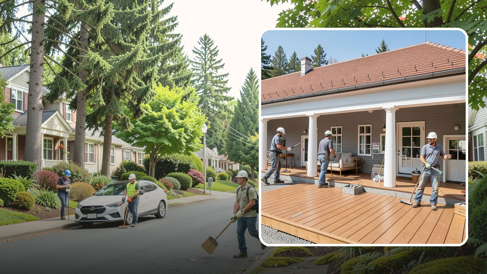 Porch Remodel in Beaux Arts Village, King County, WA - Porch remodel services that modernize tired structures into fresh, functional entryways.