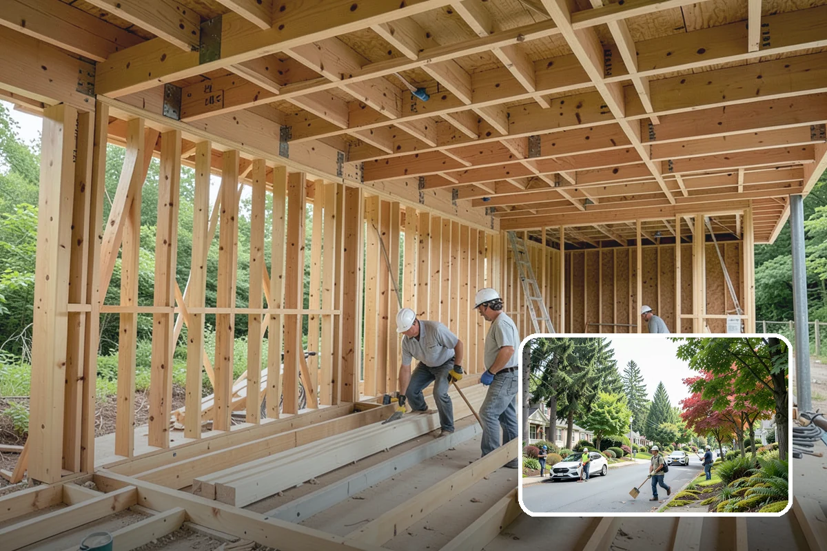 Porch Remodel in Beaux Arts Village, King County, WA - Refreshes dated finishes and styling