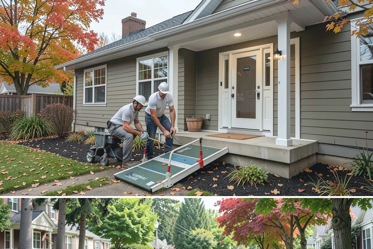 Porch Remodel in Beaux Arts Village, King County, WA - Remodels that open up the roof or flooring go smoothest in the drier summer months.