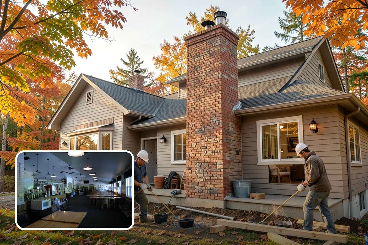 Porch Remodel in Black Diamond, King County, WA - Refreshes dated finishes and styling