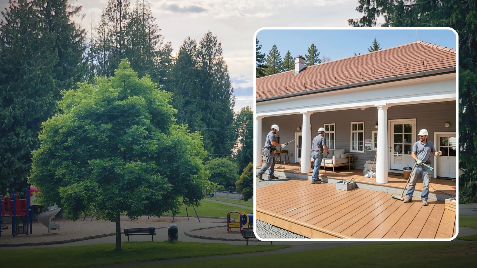 Porch Remodel in Bonney Lake, Pierce County, WA - Porch remodel services that modernize tired structures into fresh, functional entryways.