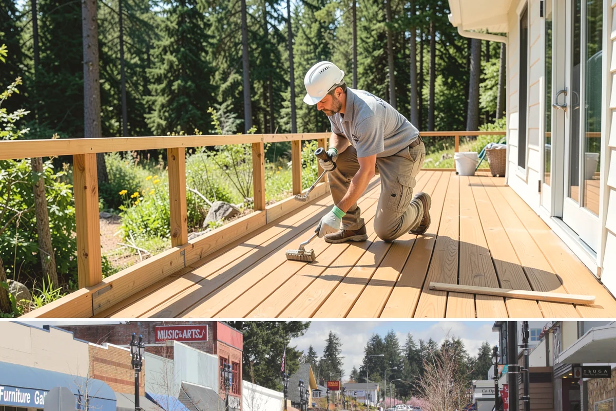 Porch Remodel in Bothell, King County, WA - Remodels that open up the roof or flooring go smoothest in the drier summer months.