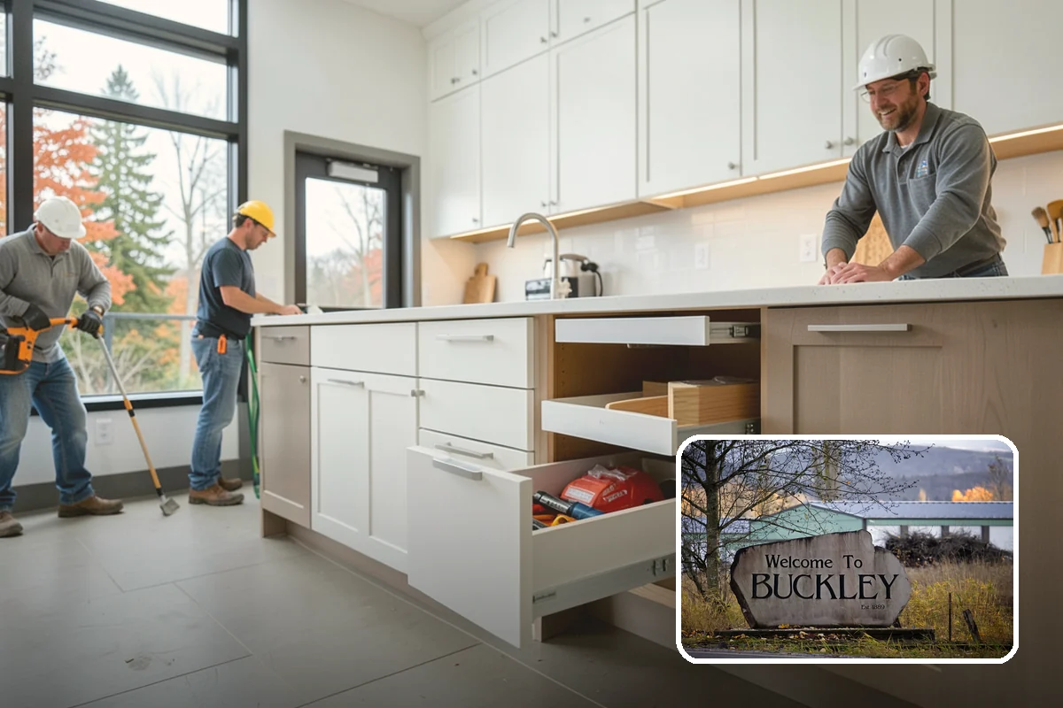 Porch Remodel in Buckley, Pierce County, WA - Refreshes dated finishes and styling