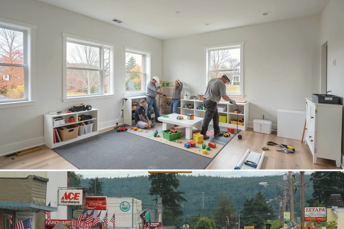 Porch Remodel in Carnation, King County, WA - Remodels that open up the roof or flooring go smoothest in the drier summer months.