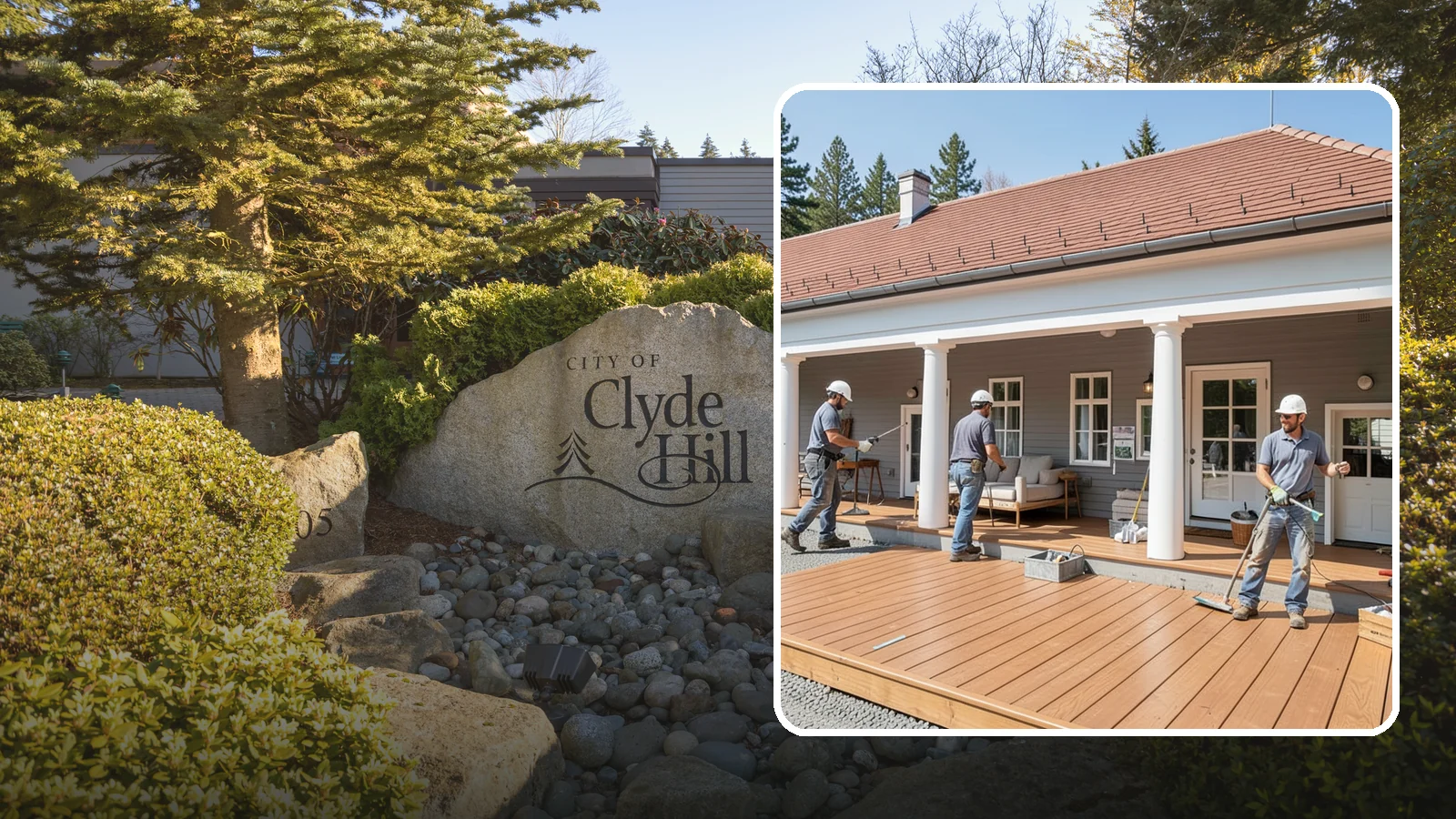 Porch Remodel in Clyde Hill, King County, WA - Porch remodel services that modernize tired structures into fresh, functional entryways.