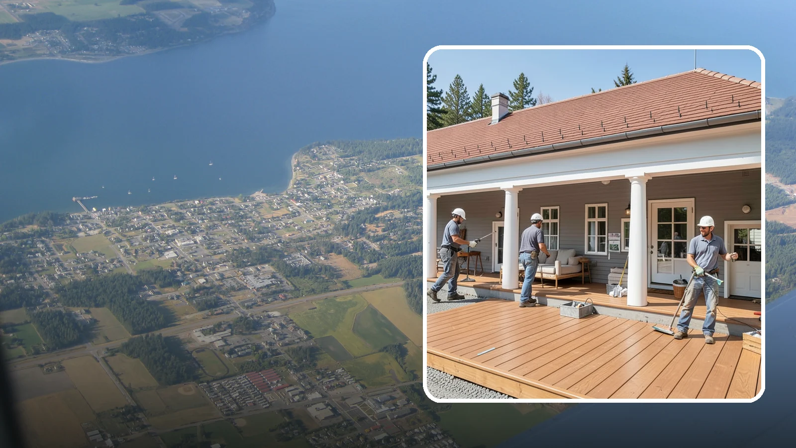 Porch Remodel in Coupeville, Island County, WA - Porch remodel services that modernize tired structures into fresh, functional entryways.