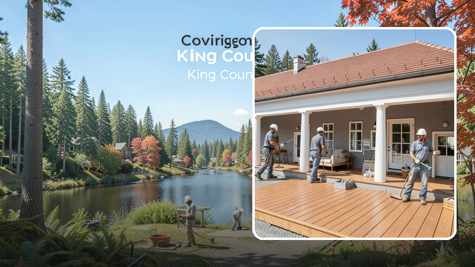 Porch Remodel in Covington, King County, WA - Porch remodel services that modernize tired structures into fresh, functional entryways.