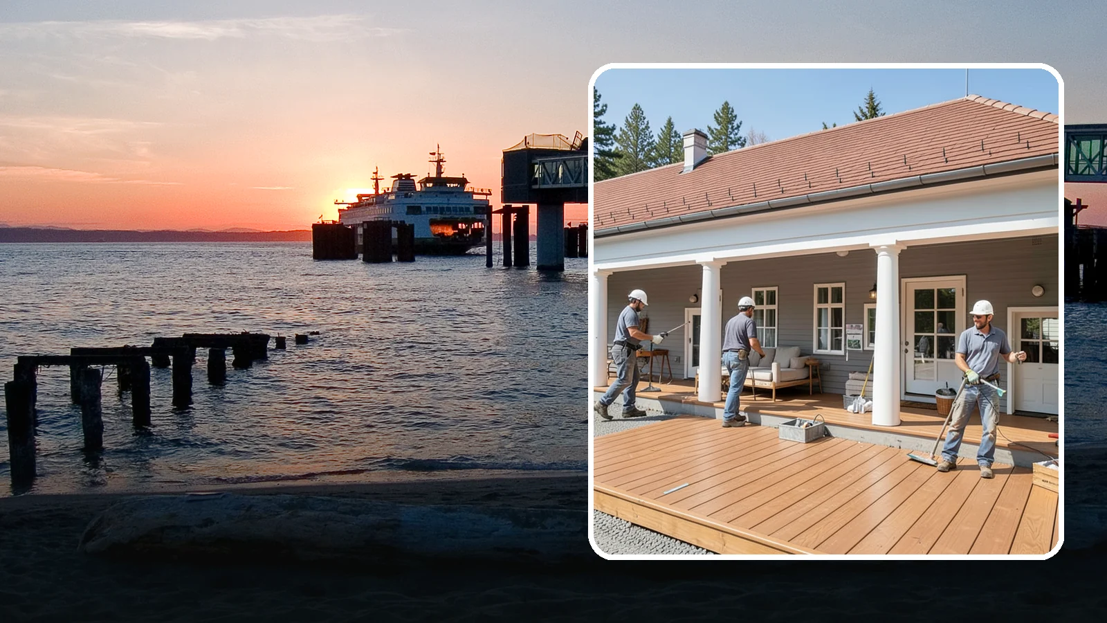 Porch Remodel in Edmonds, Snohomish County, WA - Porch remodel services that modernize tired structures into fresh, functional entryways.