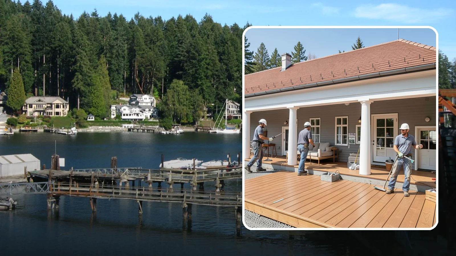 Porch Remodel in Gig Harbor, Pierce County, WA - Porch remodel services that modernize tired structures into fresh, functional entryways.