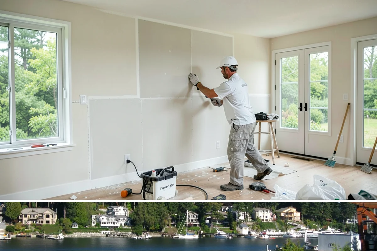 Porch Remodel in Gig Harbor, Pierce County, WA - Remodels that open up the roof or flooring go smoothest in the drier summer months.