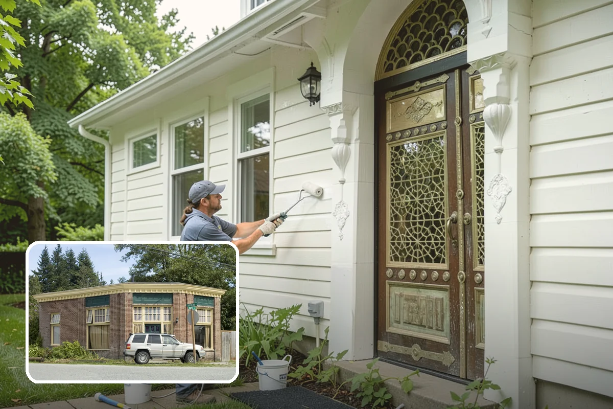 Porch Remodel in Hamilton, Skagit County, WA - Refreshes dated finishes and styling