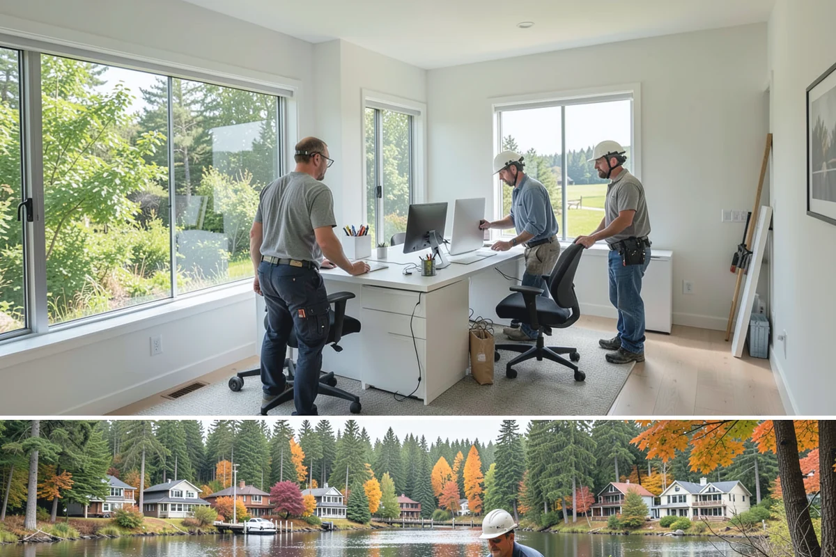 Porch Remodel in La Conner, Skagit County, WA - Remodels that open up the roof or flooring go smoothest in the drier summer months.
