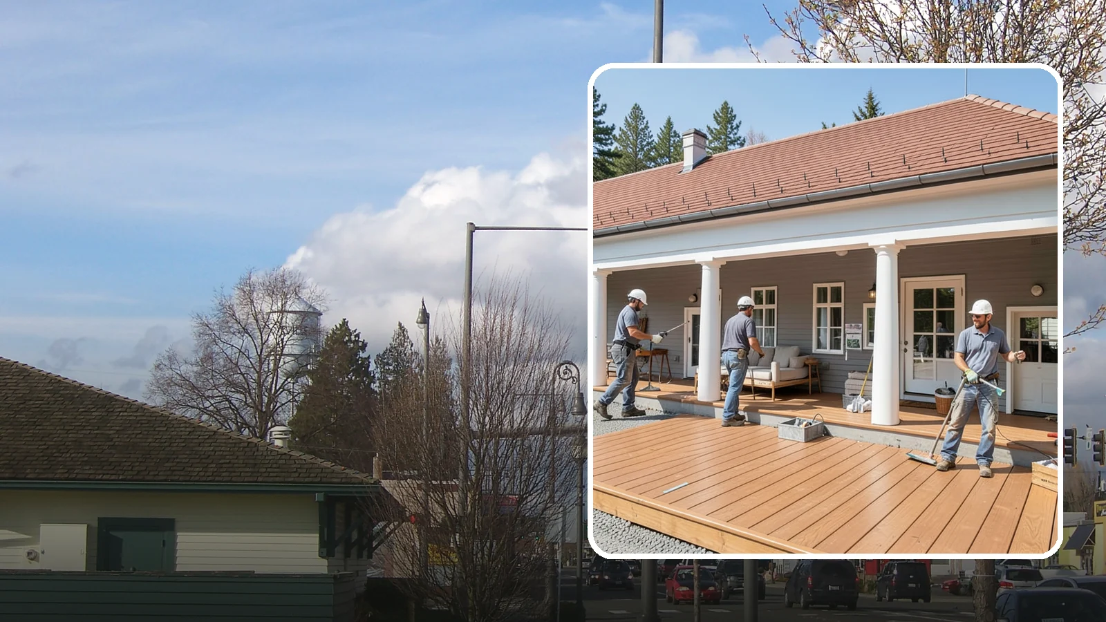 Porch Remodel in Marysville, Snohomish County, WA - Porch remodel services that modernize tired structures into fresh, functional entryways.