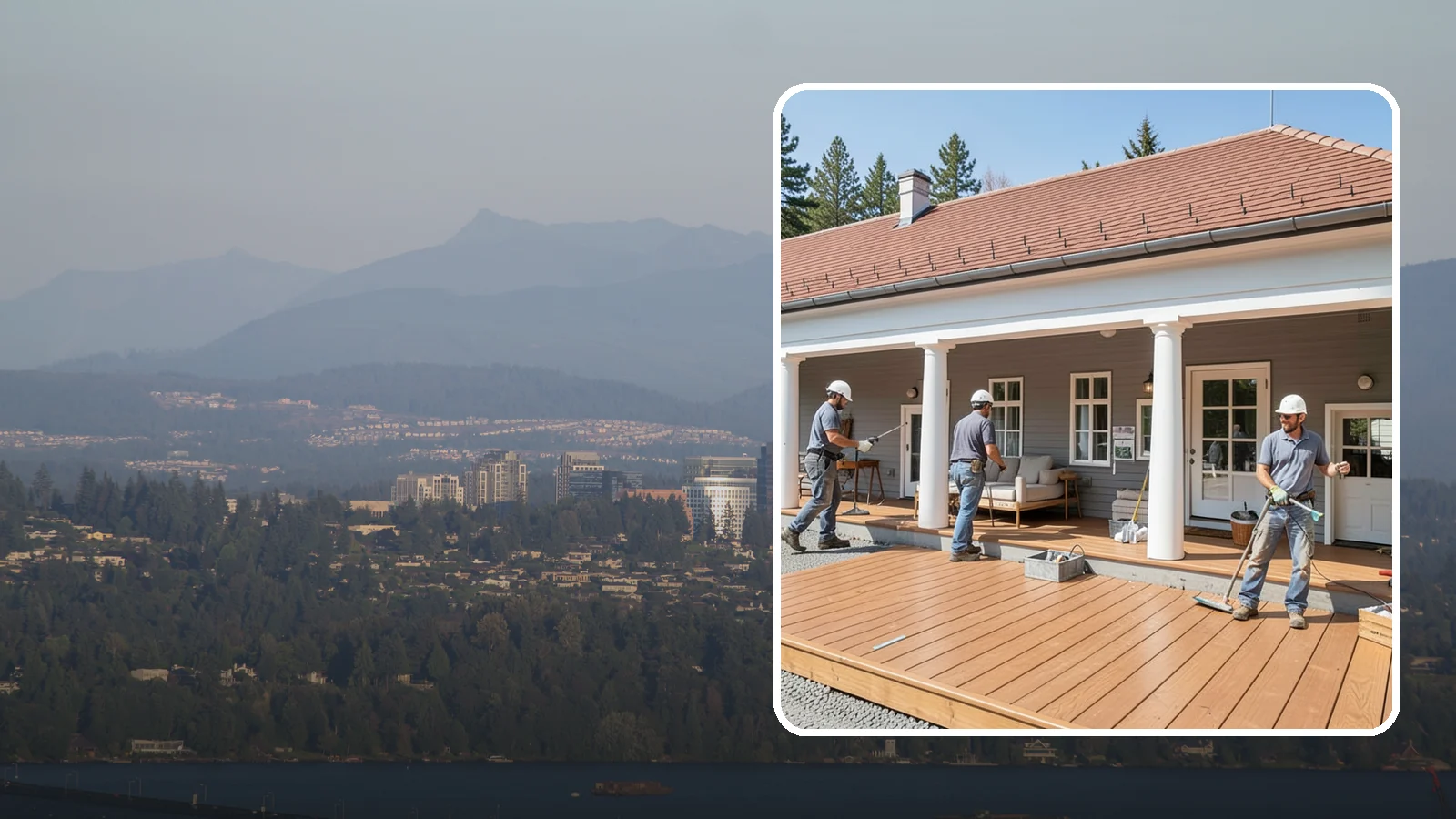 Porch Remodel in Medina, King County, WA - Porch remodel services that modernize tired structures into fresh, functional entryways.