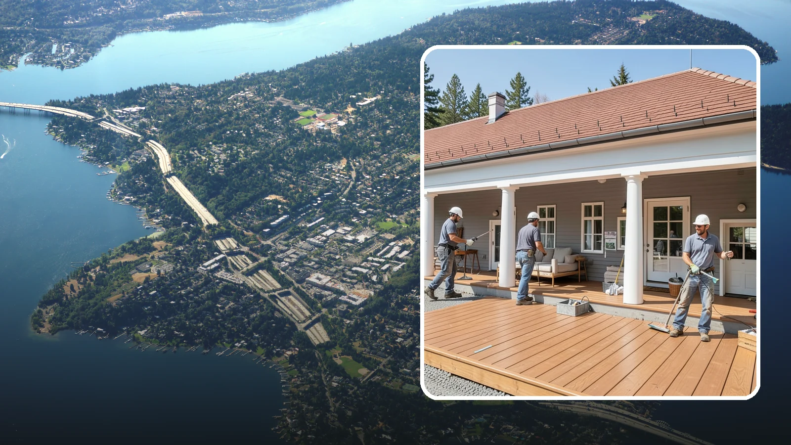 Porch Remodel in Mercer Island, King County, WA - Porch remodel services that modernize tired structures into fresh, functional entryways.