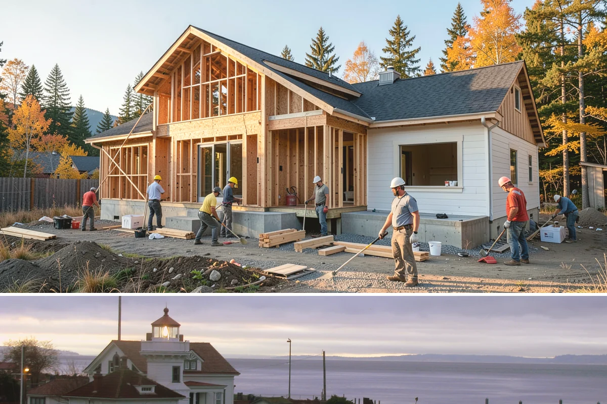 Porch Remodel in Mukilteo, Snohomish County, WA - Remodels that open up the roof or flooring go smoothest in the drier summer months.