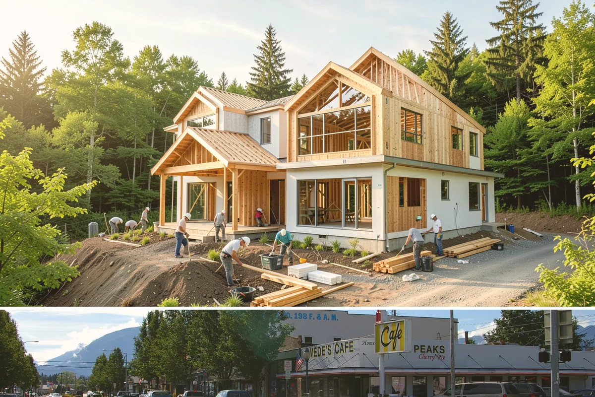 Porch Remodel in North Bend, King County, WA - Remodels that open up the roof or flooring go smoothest in the drier summer months.