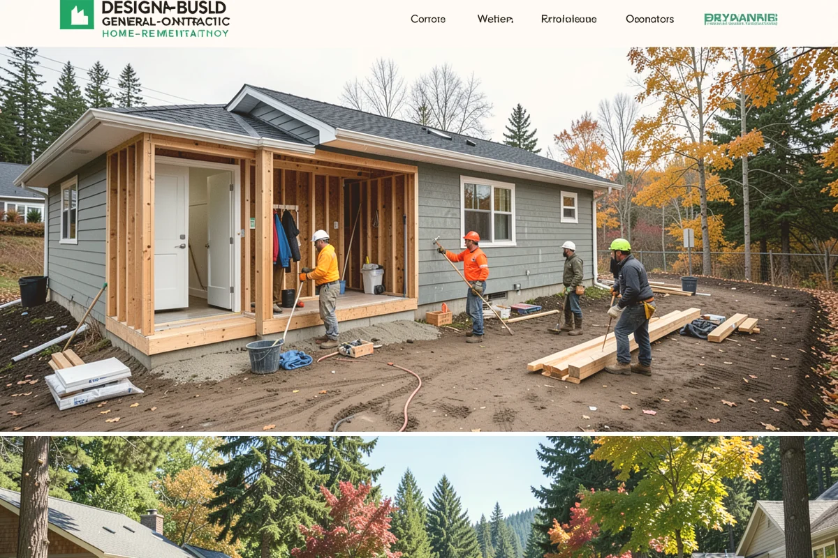 Porch Remodel in Orting, Pierce County, WA - Remodels that open up the roof or flooring go smoothest in the drier summer months.