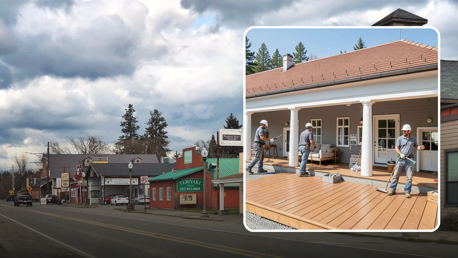 Porch Remodel in Roy, Pierce County, WA - Porch remodel services that modernize tired structures into fresh, functional entryways.