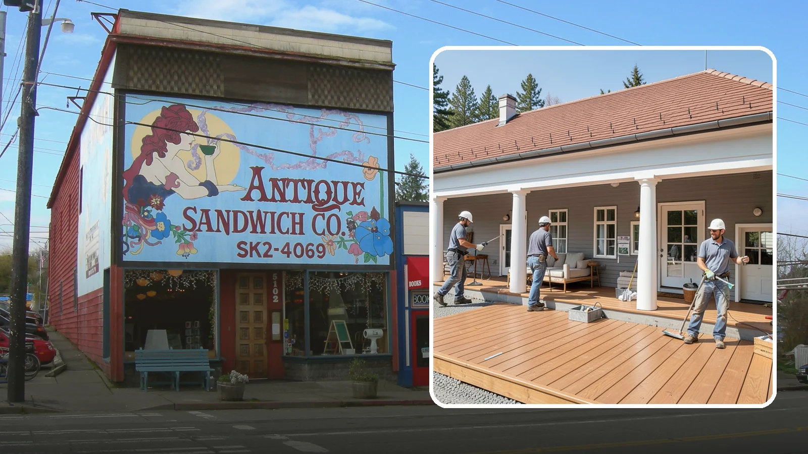 Porch Remodel in Ruston, Pierce County, WA - Porch remodel services that modernize tired structures into fresh, functional entryways.