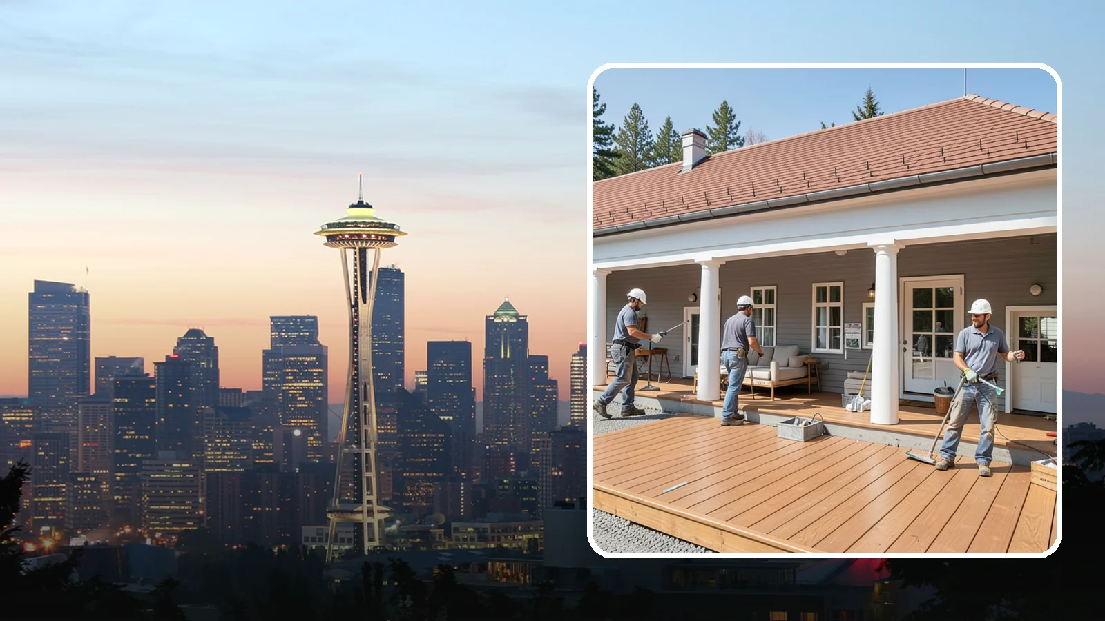 Porch Remodel in Seattle, King County, WA - Porch remodel services that modernize tired structures into fresh, functional entryways.