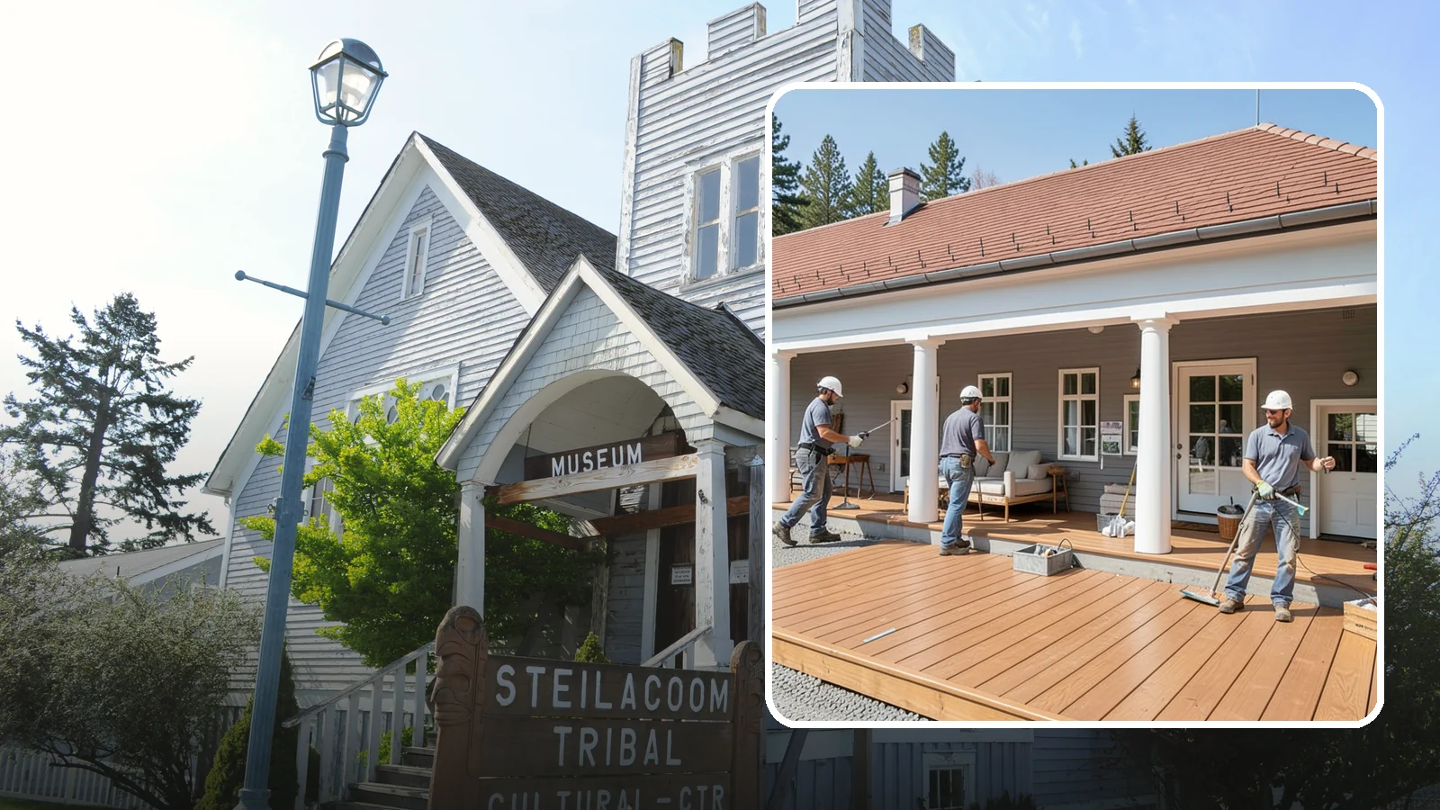 Porch Remodel in Steilacoom, Pierce County, WA - Porch remodel services that modernize tired structures into fresh, functional entryways.