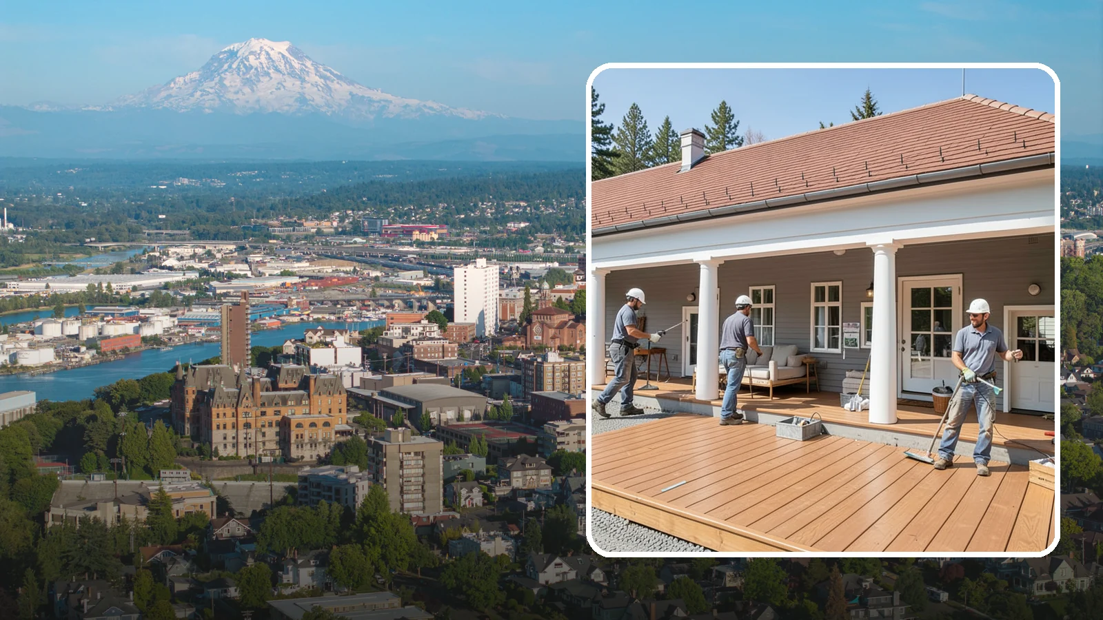 Porch Remodel in Tacoma, Pierce County, WA - Porch remodel services that modernize tired structures into fresh, functional entryways.