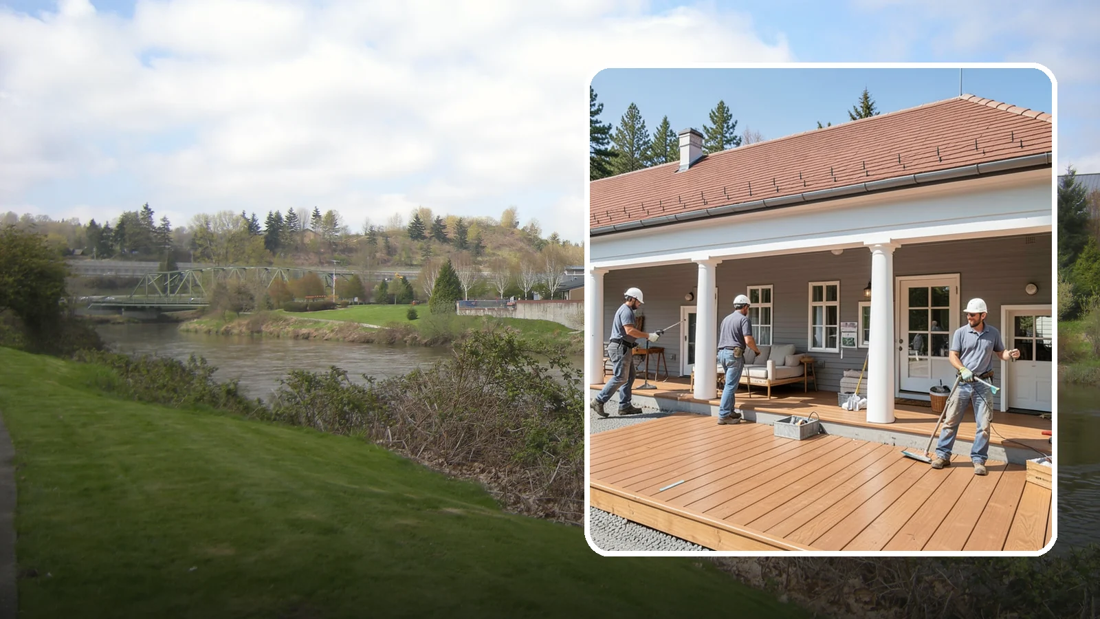 Porch Remodel in Tukwila, King County, WA - Porch remodel services that modernize tired structures into fresh, functional entryways.
