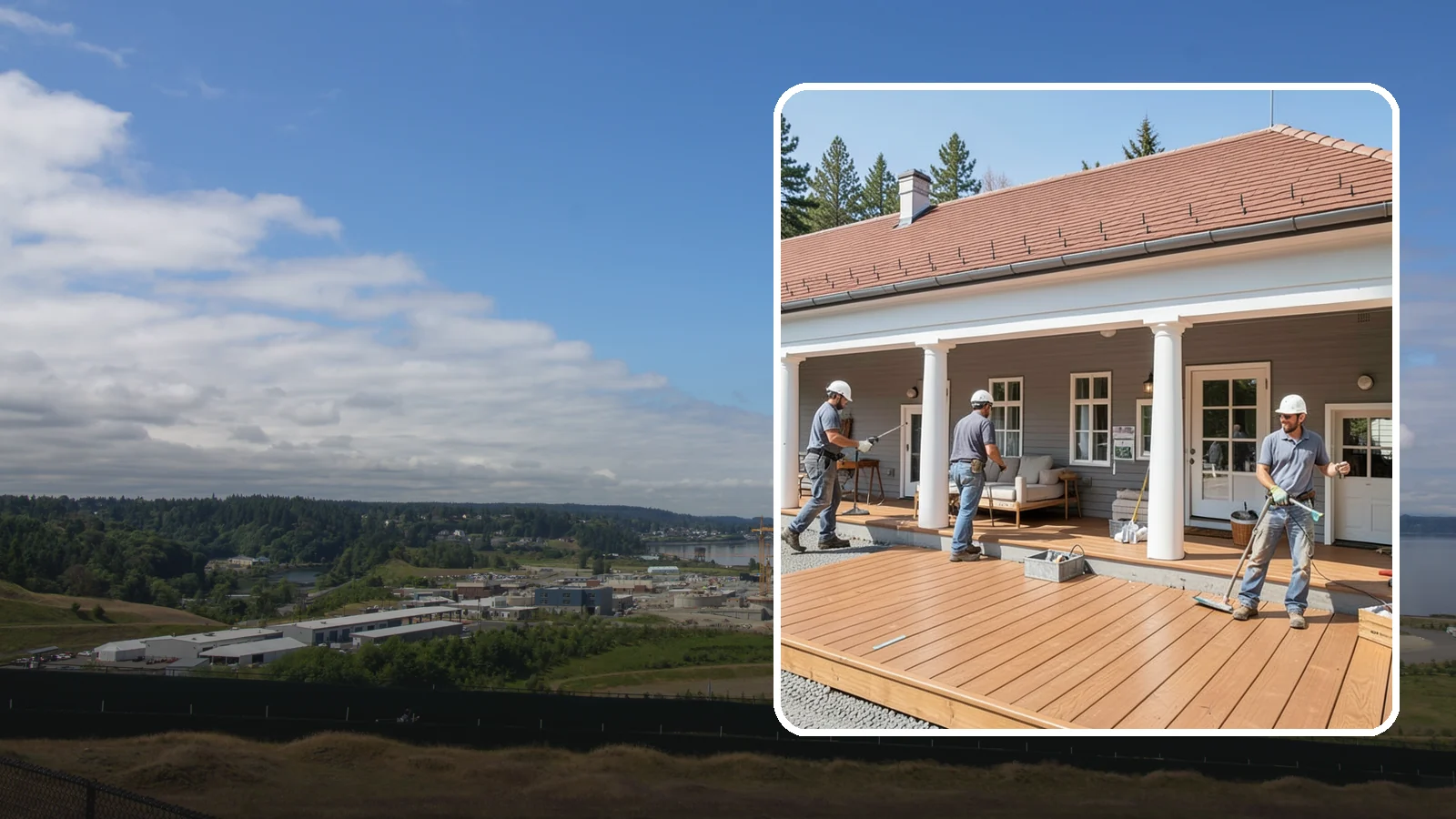 Porch Remodel in University Place, Pierce County, WA - Porch remodel services that modernize tired structures into fresh, functional entryways.