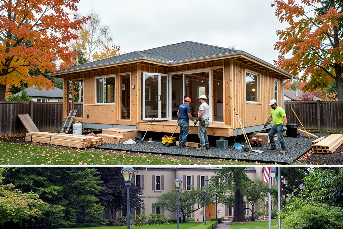 Porch Remodel in Woodinville, King County, WA - Remodels that open up the roof or flooring go smoothest in the drier summer months.