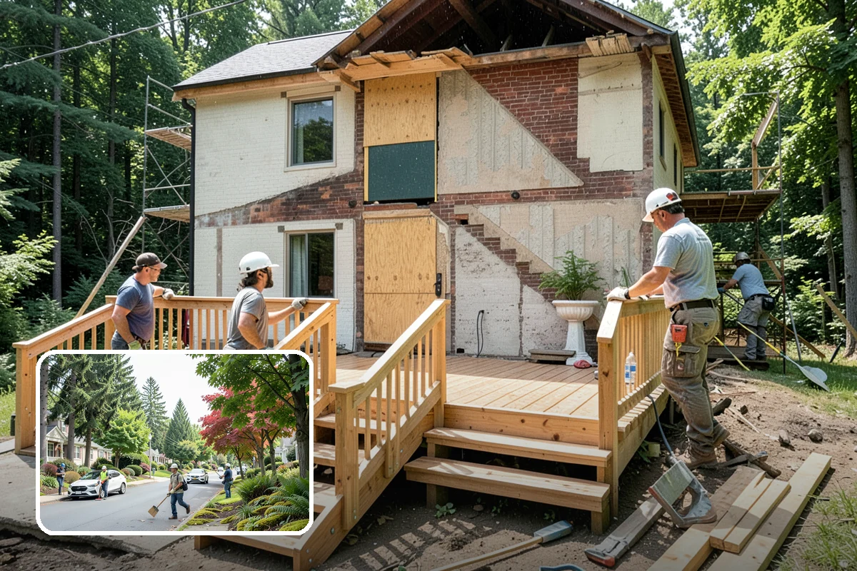 Porch Repair in Beaux Arts Village, King County, WA - Restores safety to posts, floors, and railings