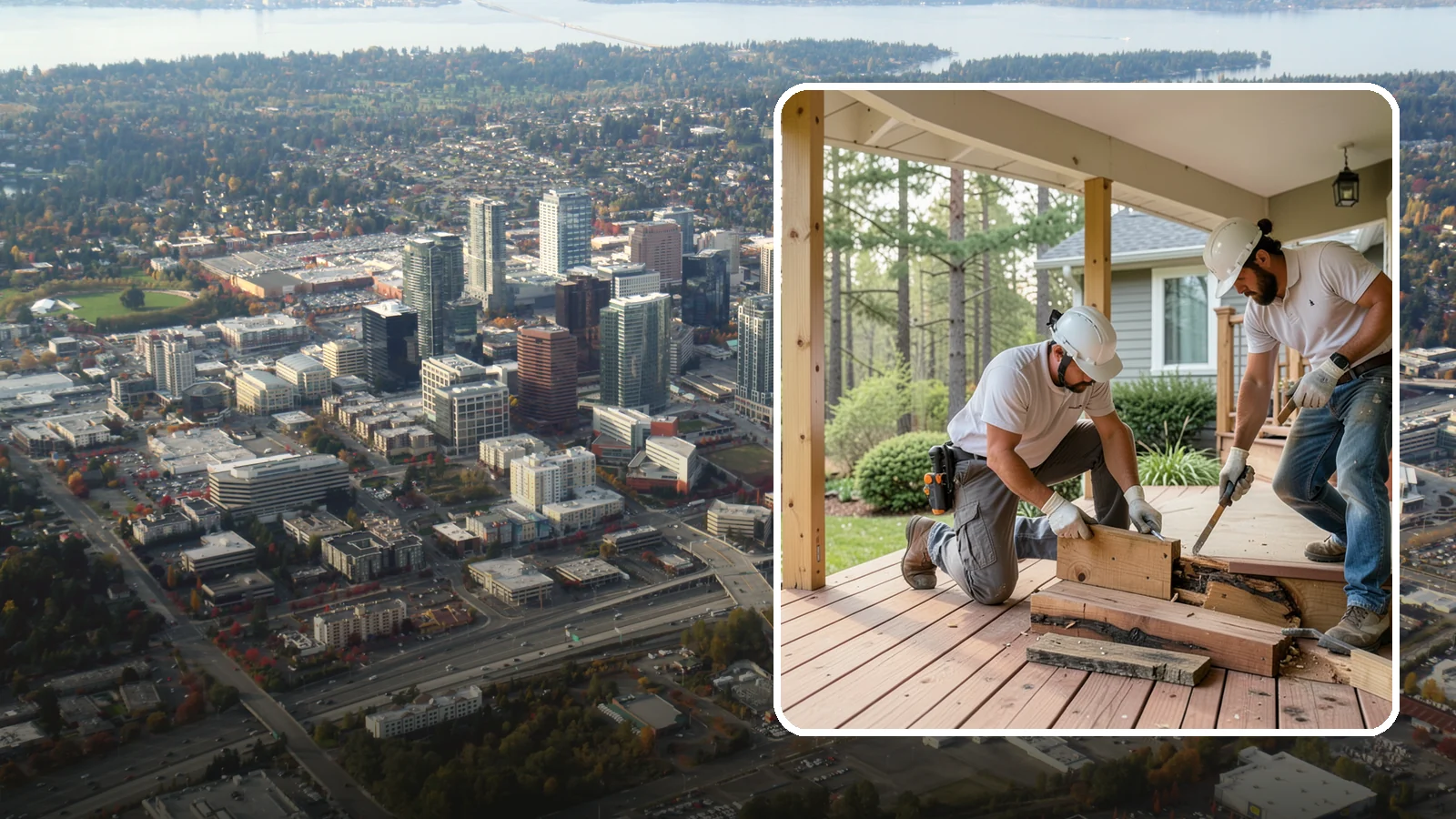 Porch Repair in Bellevue, King County, WA - Porch repair that fixes rot, sagging, and safety issues to restore your entrance.