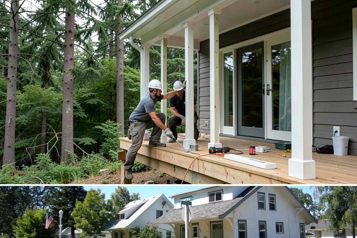 Porch Repair in DuPont, Pierce County, WA - Urgent structural repairs are handled year-round, while dry weather is best for exposing and correcting moisture damage.