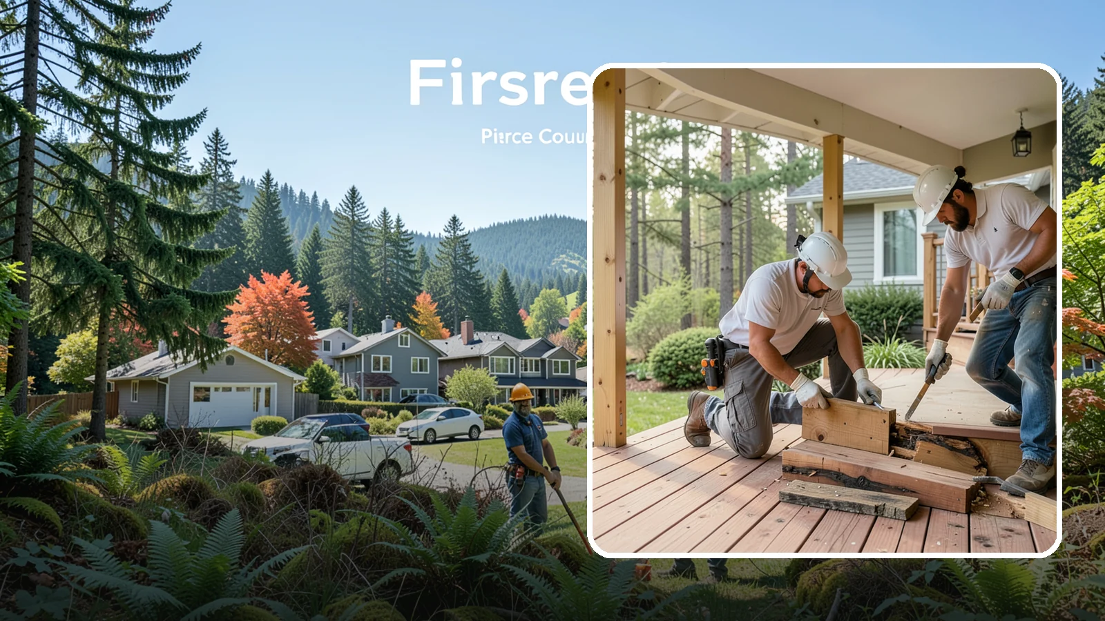 Porch Repair in Fircrest, Pierce County, WA - Porch repair that fixes rot, sagging, and safety issues to restore your entrance.