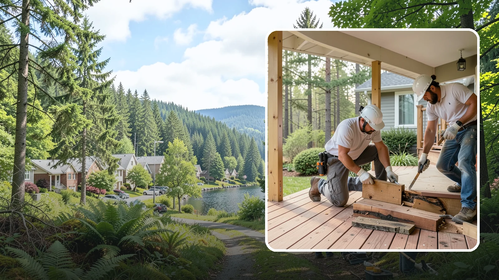 Porch Repair in Lake Forest Park, King County, WA - Porch repair that fixes rot, sagging, and safety issues to restore your entrance.