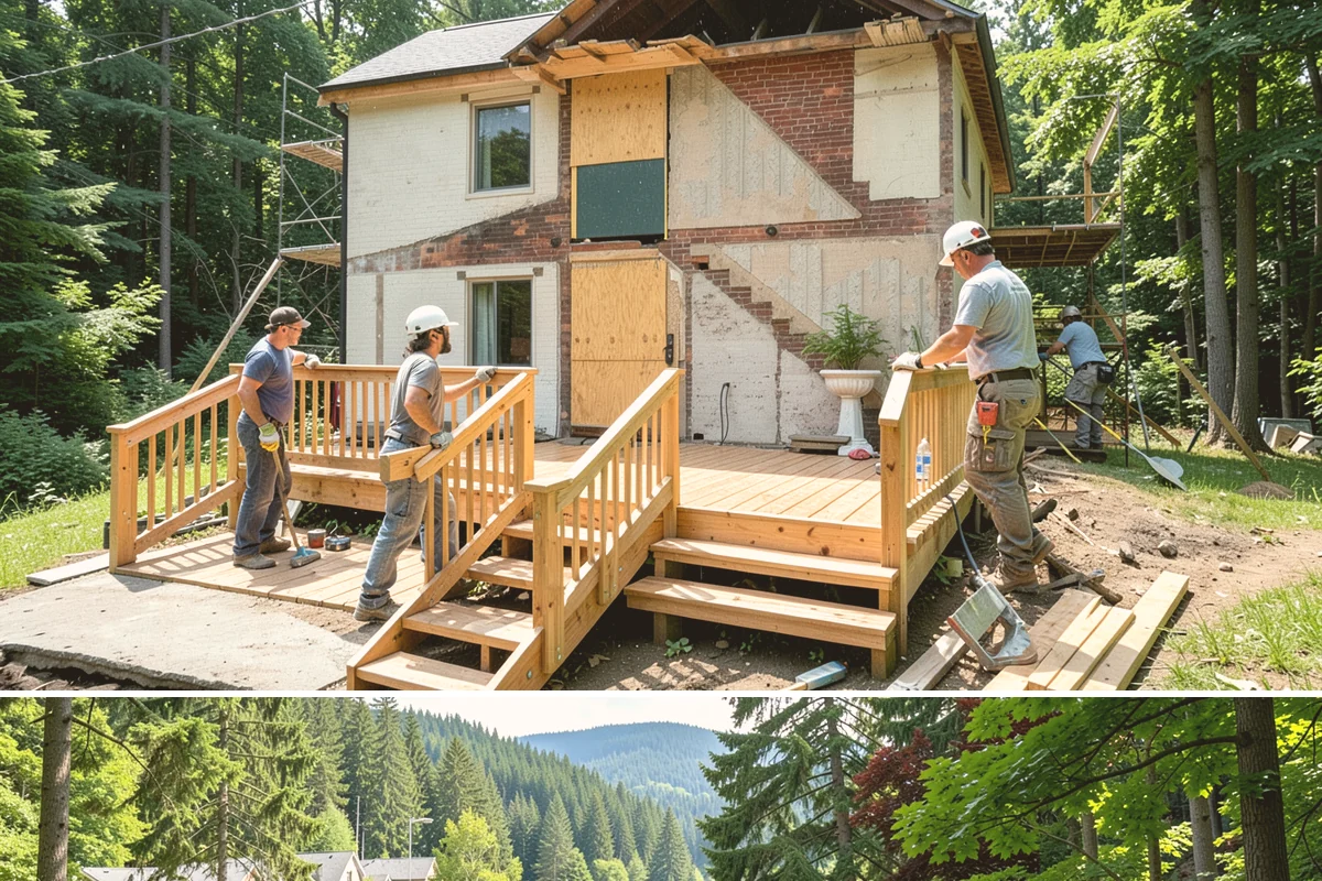 Porch Repair in Lake Forest Park, King County, WA - Urgent structural repairs are handled year-round, while dry weather is best for exposing and correcting moisture damage.