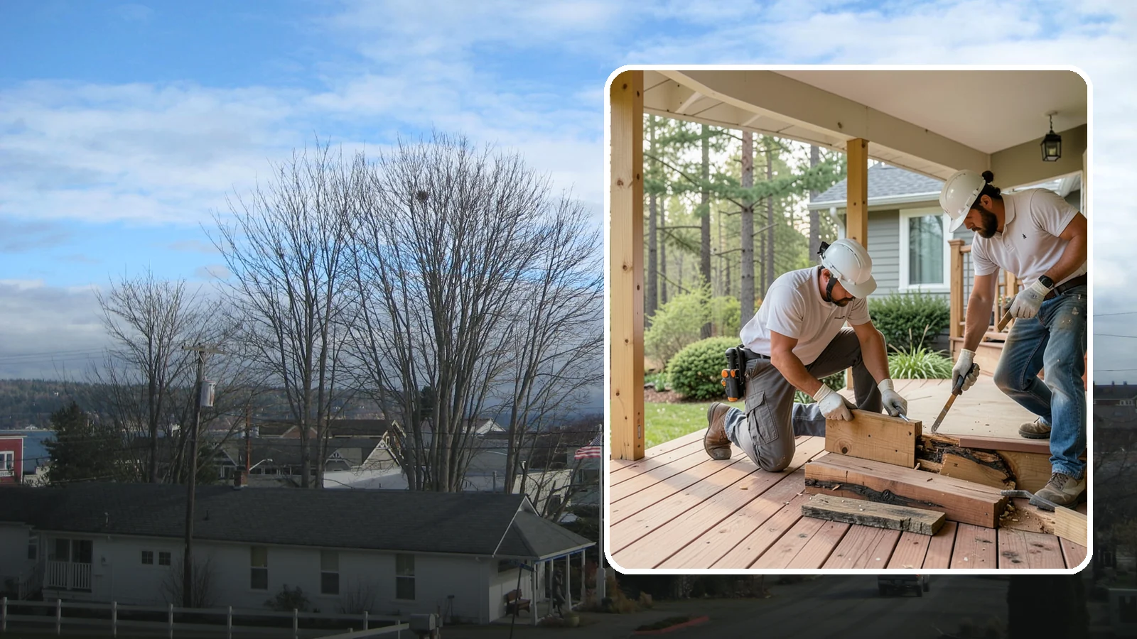 Porch Repair in Langley, Island County, WA - Porch repair that fixes rot, sagging, and safety issues to restore your entrance.