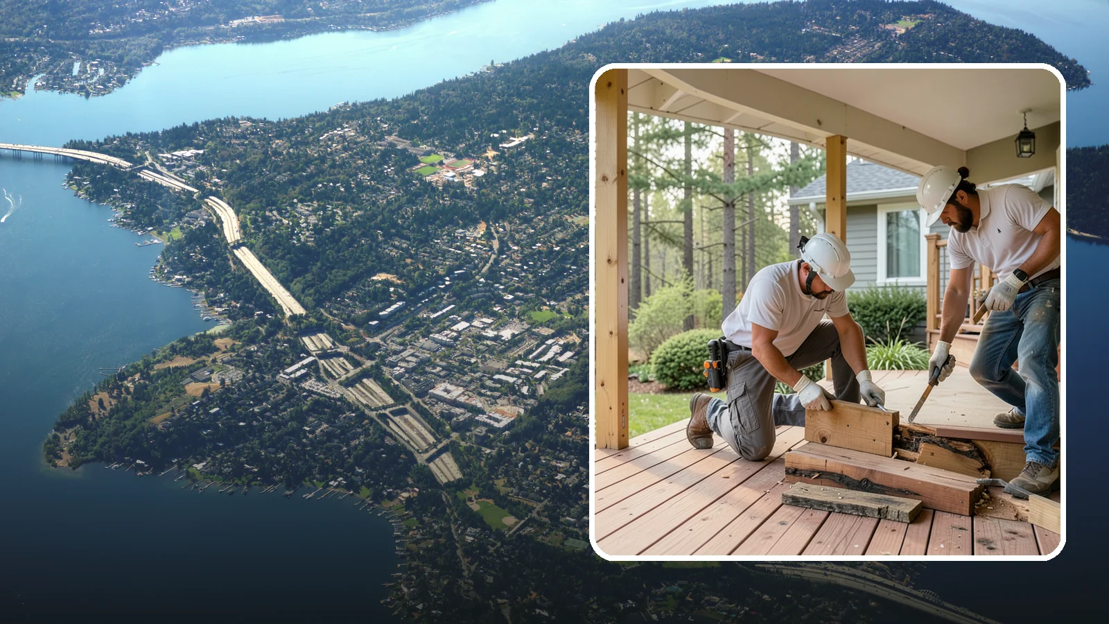Porch Repair in Mercer Island, King County, WA - Porch repair that fixes rot, sagging, and safety issues to restore your entrance.