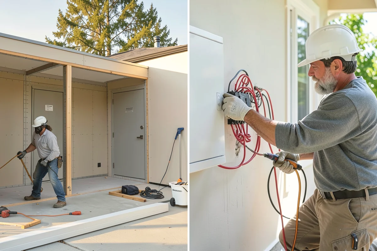 Porch Steps Construction in Black Diamond, King County, WA - Measure the porch height and plan the rise and run