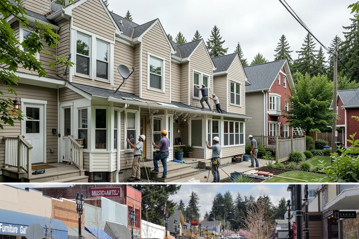 Porch Steps Construction in Bothell, King County, WA - Dry, mild conditions are best for footings and finishing, so late spring through early fall is ideal.