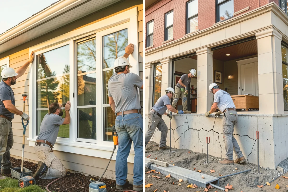 Porch Steps Construction in Brier, Snohomish County, WA - Measure the porch height and plan the rise and run