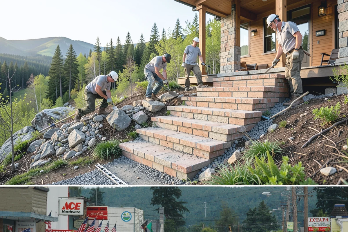 Porch Steps Construction in Carnation, King County, WA - Dry, mild conditions are best for footings and finishing, so late spring through early fall is ideal.