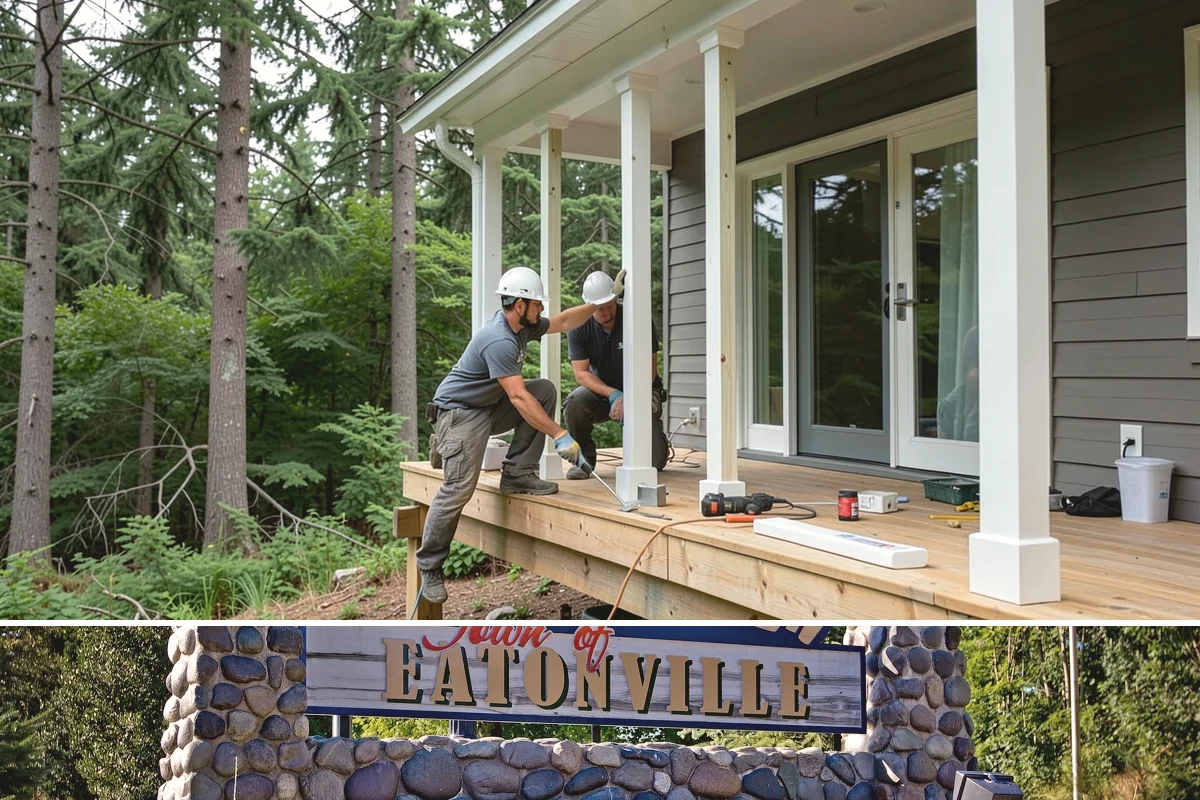 Porch Steps Construction in Eatonville, Pierce County, WA - Dry, mild conditions are best for footings and finishing, so late spring through early fall is ideal.